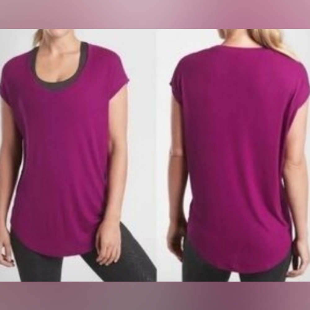 Women's Purple Short Sleeve Top Athleta